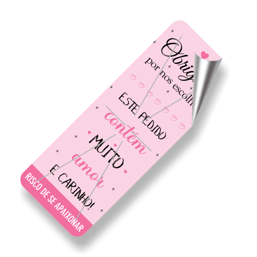 Adesivos lacre delivery - 2x7,2